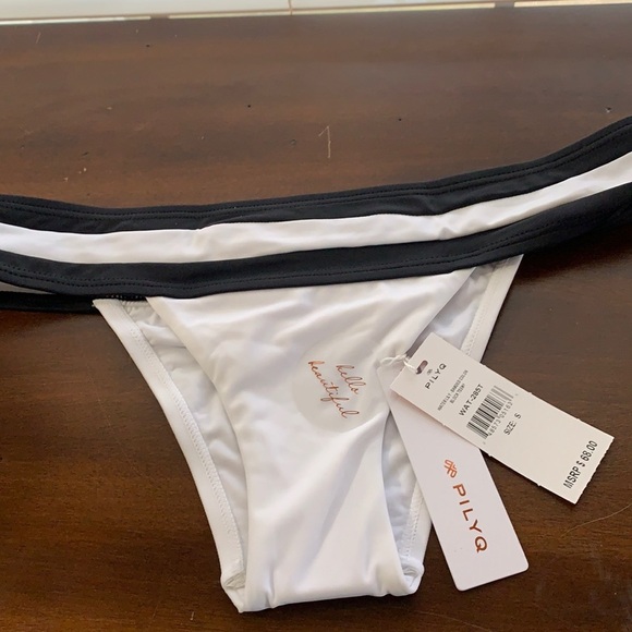 NWT PILYQ Waterlily Banded Color Block Bottoms - Picture 1 of 5